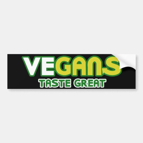 Vegans Taste Great Parody Bumper Sticker