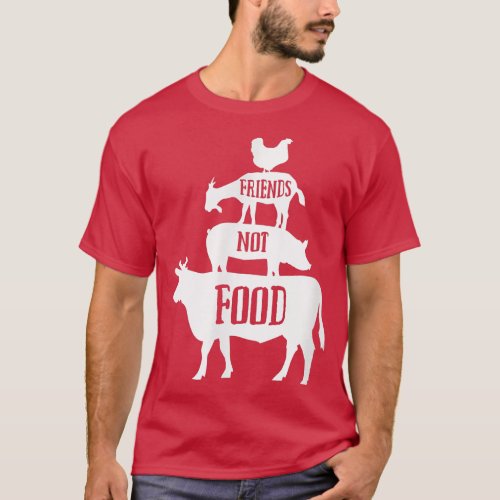 Veganuary Friends Not Food World Vegan Month Veget T_Shirt