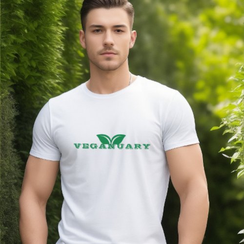 Veganuary Mens  Womens T_Shirt