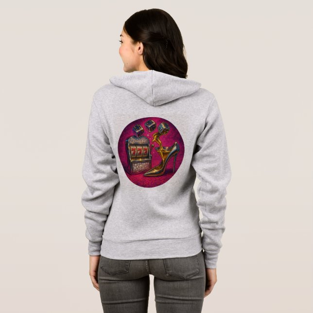 Vegas 777 Glam Slot Machine Hoodie 💎🎰 (Back Full)