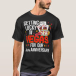 Vegas Anniversary Customize Couple Trip Matching T-Shirt<br><div class="desc">Las Vegas! Spend a wedding anniversary vacation in Las Vegas Nevada. Wear this design and receive thousands of compliments. Match with your couple and create unforgettable moments in these celebrations</div>