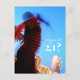 vegas at 21? birthday invitations