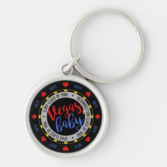 Vegas, Baby! Keychain (Front)