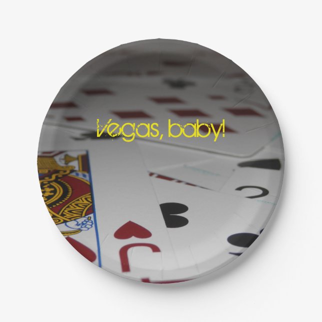 "Vegas, Baby" Party Plates (Front)