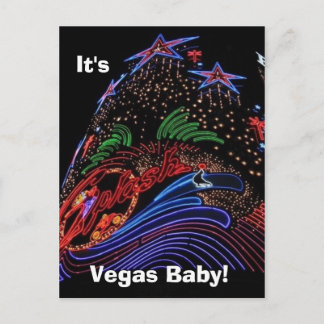 Vegas Baby! post card