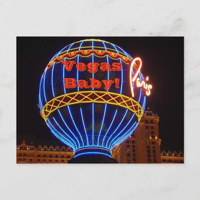 Vegas Baby! Postcard (Front)