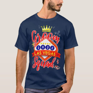 Vegas Bachelor Party Group Married in Vegas Groom  T-Shirt