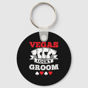 Vegas Bachelor Party Married In Vegas Groom Squad Keychain
