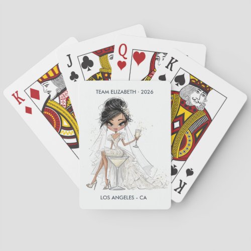 Vegas Bachelorette Party Bridal Gift Poker Cards