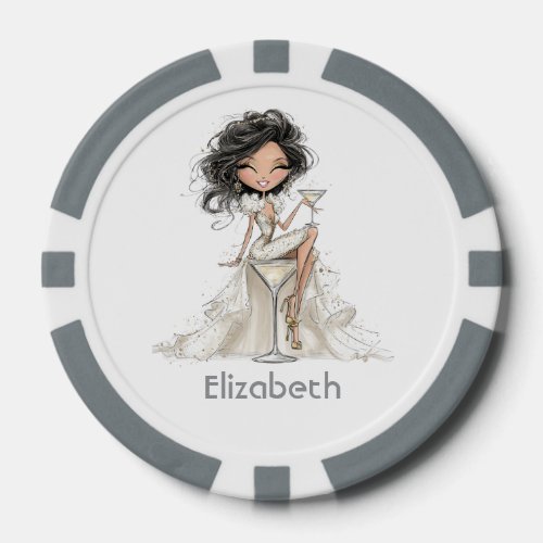 Vegas Bachelorette Party Photo Keepsake Gift Poker Chips