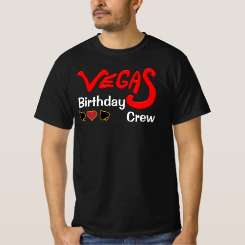 Vegas Birthday Crew Customizable Group Matching T_Shirt
