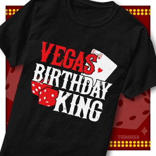 Vegas Birthday King Casino Party Squad Crew Group T-Shirt