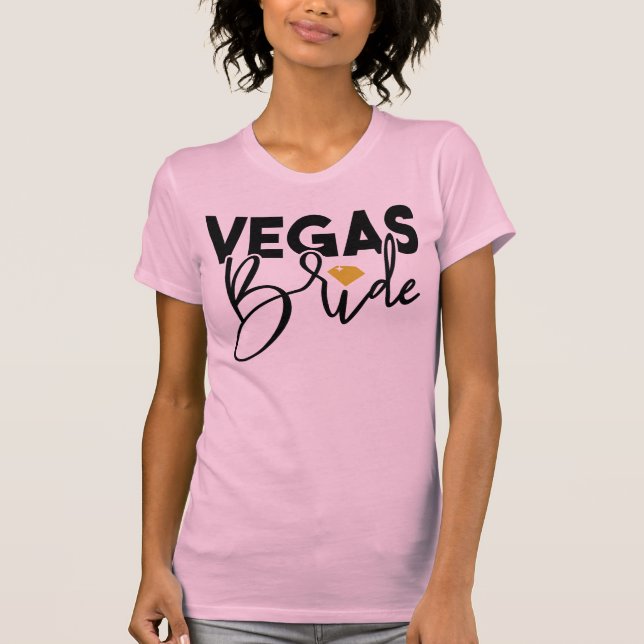 Vegas Bride Bachelorette Party T-Shirt (Front)