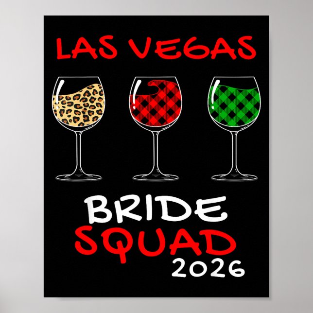 Vegas Bride Squad 2026 Married in Vegas Poster (Front)