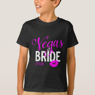 Vegas Bride Squad 2026 Married in Vegas T-Shirt
