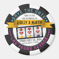 Vegas Casino Destination Wedding Save the Date