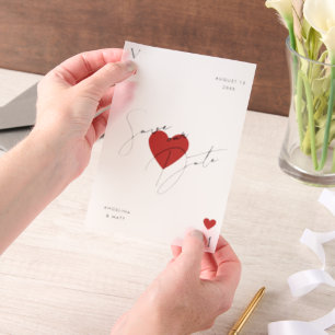 Vegas Casino Playing Card Wedding Vellum Invitations