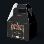 Vegas Casino Royale Great Gatsby 40th Birthday  Favor Boxes<br><div class="desc">ANY AGE! Royal, Vintage card design Great Gatsby and Casino themed. It features a Great Gatsby, Roaring 1920's old Hollywood Art Deco style shape, royal faux gold freer-de-lis, vintage fonts, a pair of dice, as well, playing cards suits with a golden edges. Use Personalize tool to add your information. For...</div>