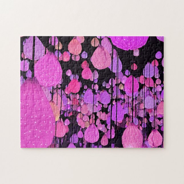 Vegas colorful suspended raindrops Puzzle (Horizontal)