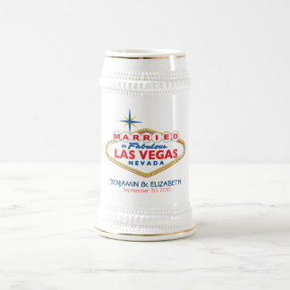 Vegas Destination Wedding Commemorative Stein