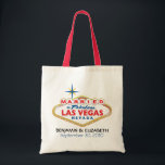 Vegas Destination Wedding Commemorative Tote<br><div class="desc">All Wedding Shoppe products are organized by color scheme,  by wedding month,  and by monogram.
















 While you're here,  take a peek at the other goodies available in our shoppe:</div>