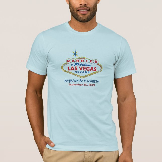 Vegas Destination Wedding Mens T-Shirt (Front)