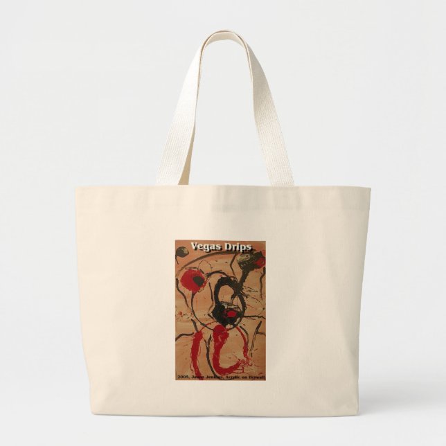 vegas drips large tote bag (Front)