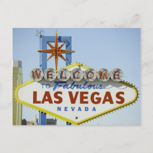 Vegas Entra Durante el Día Postcard
