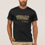 Vegas Groom Shirt<br><div class="desc">Classy gold and black celebrity marquee style Las Vegas tee for the groom who loves to party in Vegas!  More shirt styles available.   T-shirts available for the whole bridal party.</div>