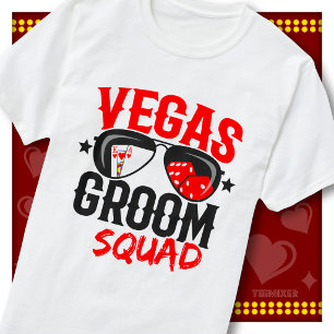 Vegas Groom Squad Bachelor Party Cool Casino Crew T-Shirt