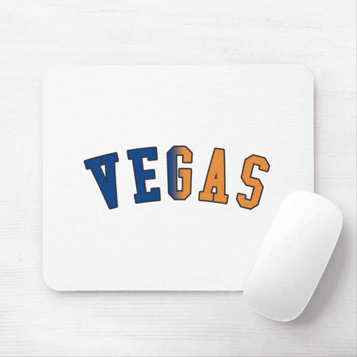 Vegas in Nevada State Flag Colors Mousepad