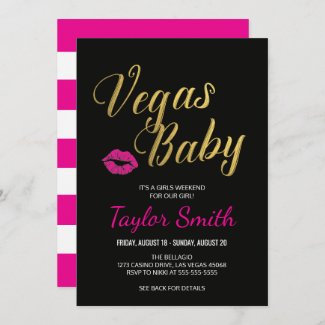 Vegas Itinerary Invitation