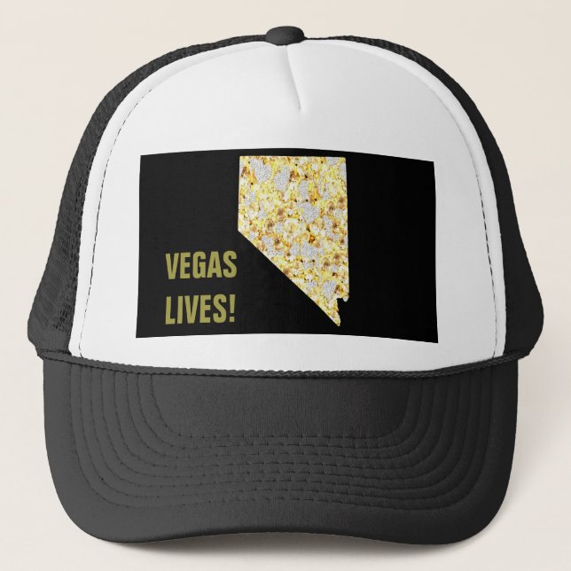 VEGAS LIVES TRUCKER HAT (Front)