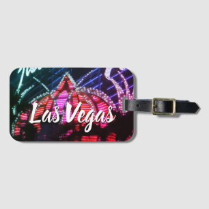 Vegas night lights Luggage Tag