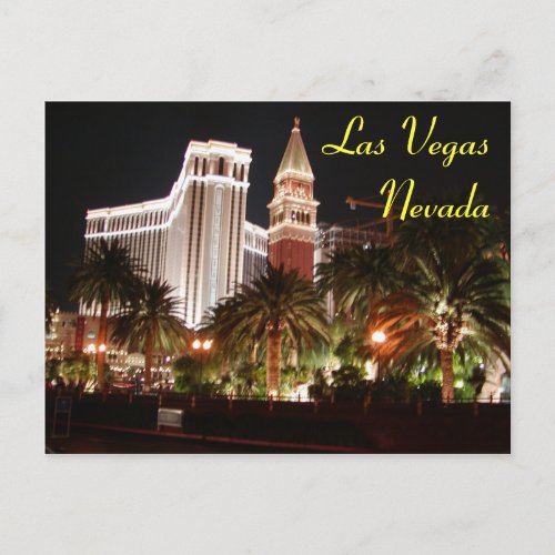 Vegas Nights Postcard