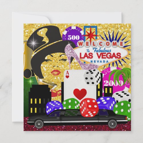 Vegas Party _ Casino  Poker _ SRF Invitation