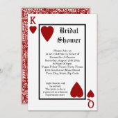 Vegas Playing Card King/Queen Bridal Shower (Front/Back)