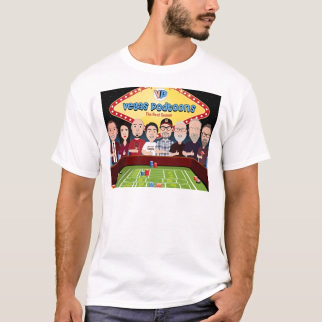 Vegas Podtoons Season 1 T-Shirt (Front)