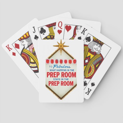 Vegas Prep Room Funny Poker Cards