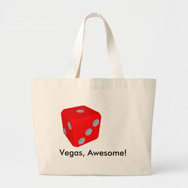 Vegas Quote/ Dice Tote Bag (Front)