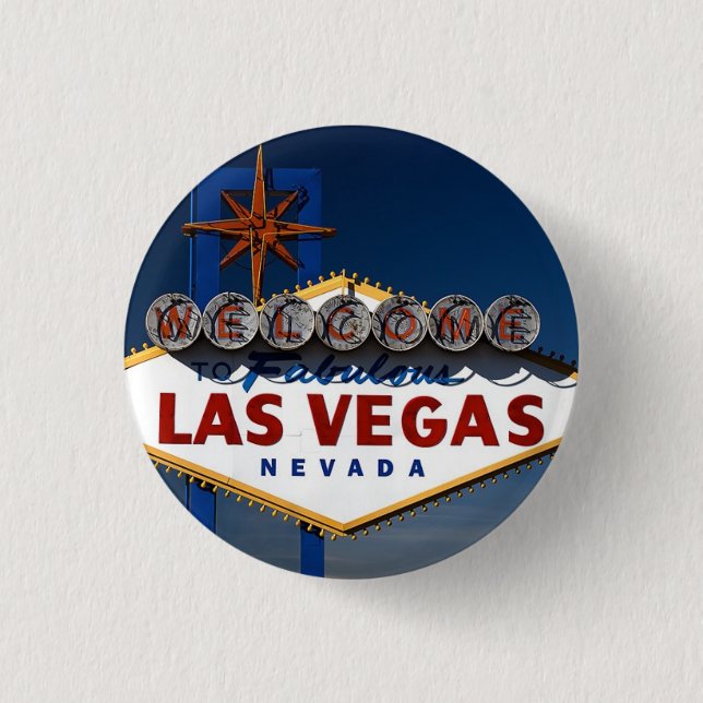 Vegas Sign Dusk Button (Front)