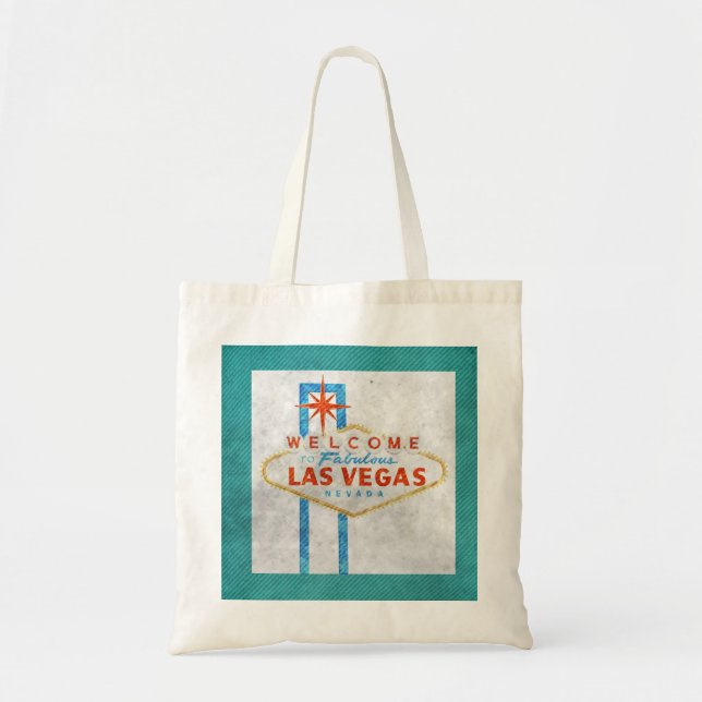 vegas sign grunge tote bag (Front)