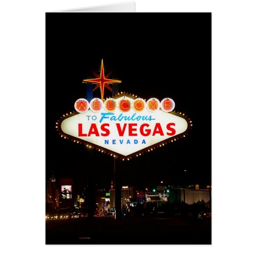 Vegas Sign Lit Up