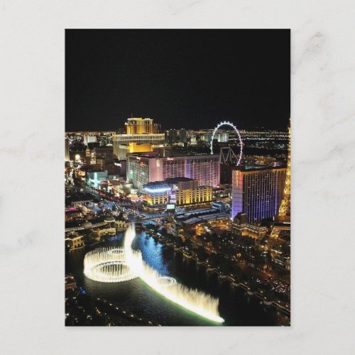Vegas Skyline Postcard