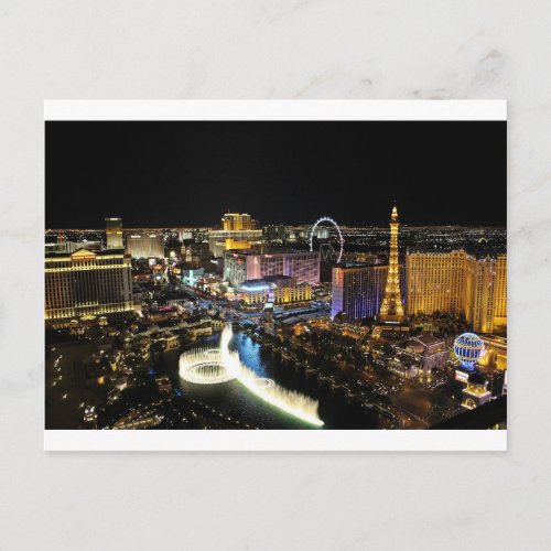 Vegas Skyline Postcard