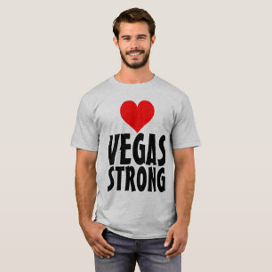 VEGAS STRONG, HEART T-shirts