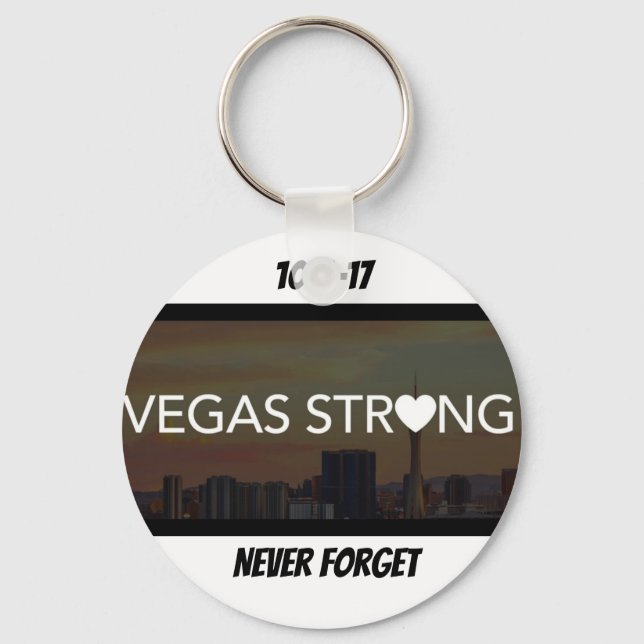 Vegas Strong Keychain (Front)