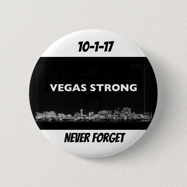 Vegas Strong Pinback Button (Front)