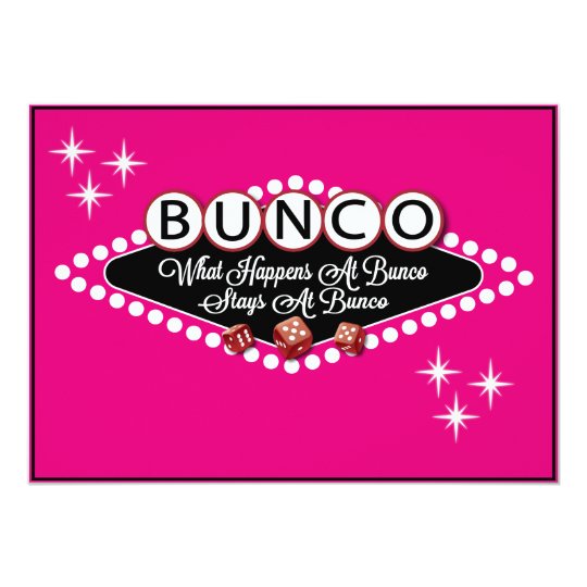 Vegas Style Bunco Invite Zazzle Com