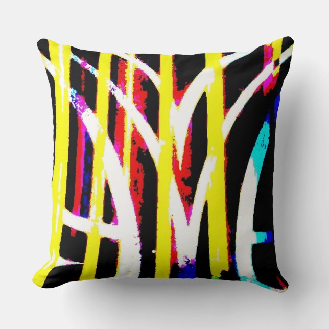 Vegas Style Throw Pillow (Front)